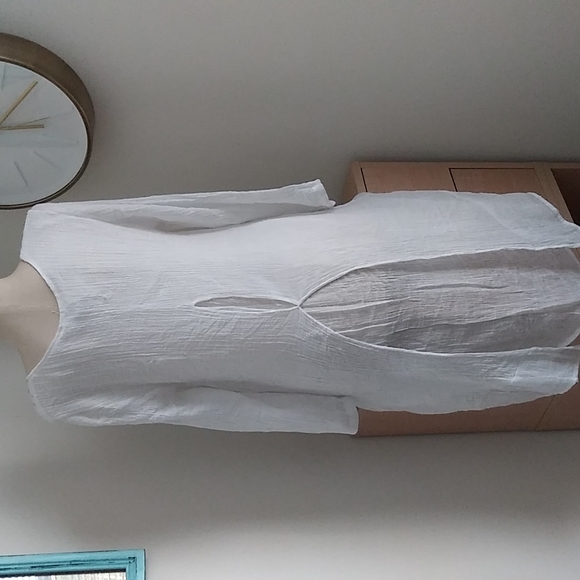 White Embroidered Dress - Picture 8 of 9